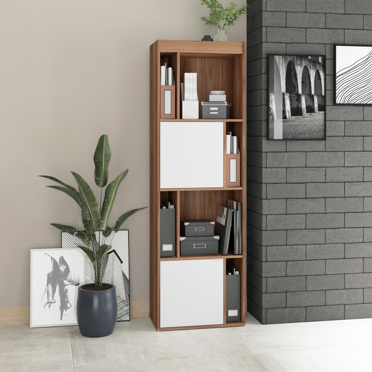 Estantería dos puertas