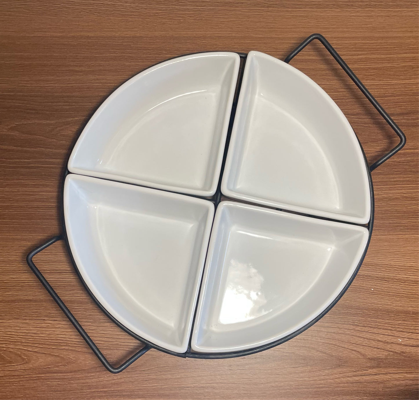 Copetinero de cerámica color blanco