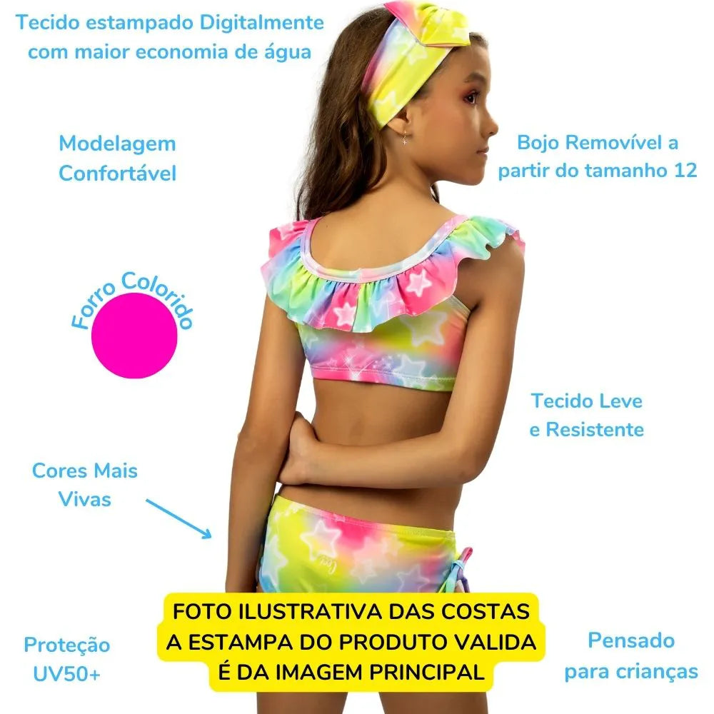 Bikini juvenil gitana bolados y moño Jardin Alegre