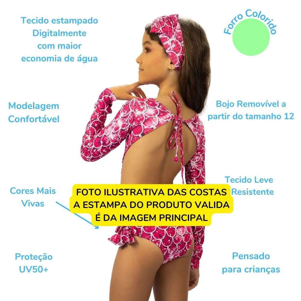 Malla con mangas y abertura Sirena Especial