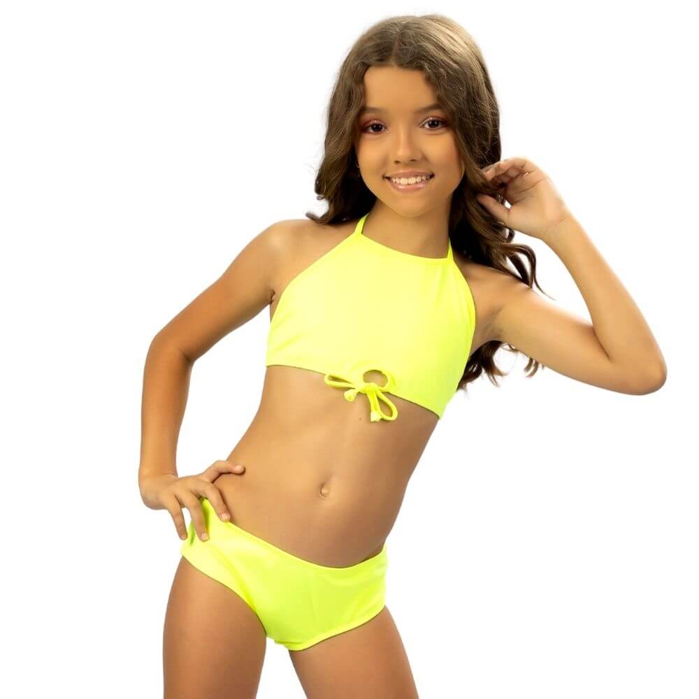 Bikini juvenil Amarillo Neon Moda Playa