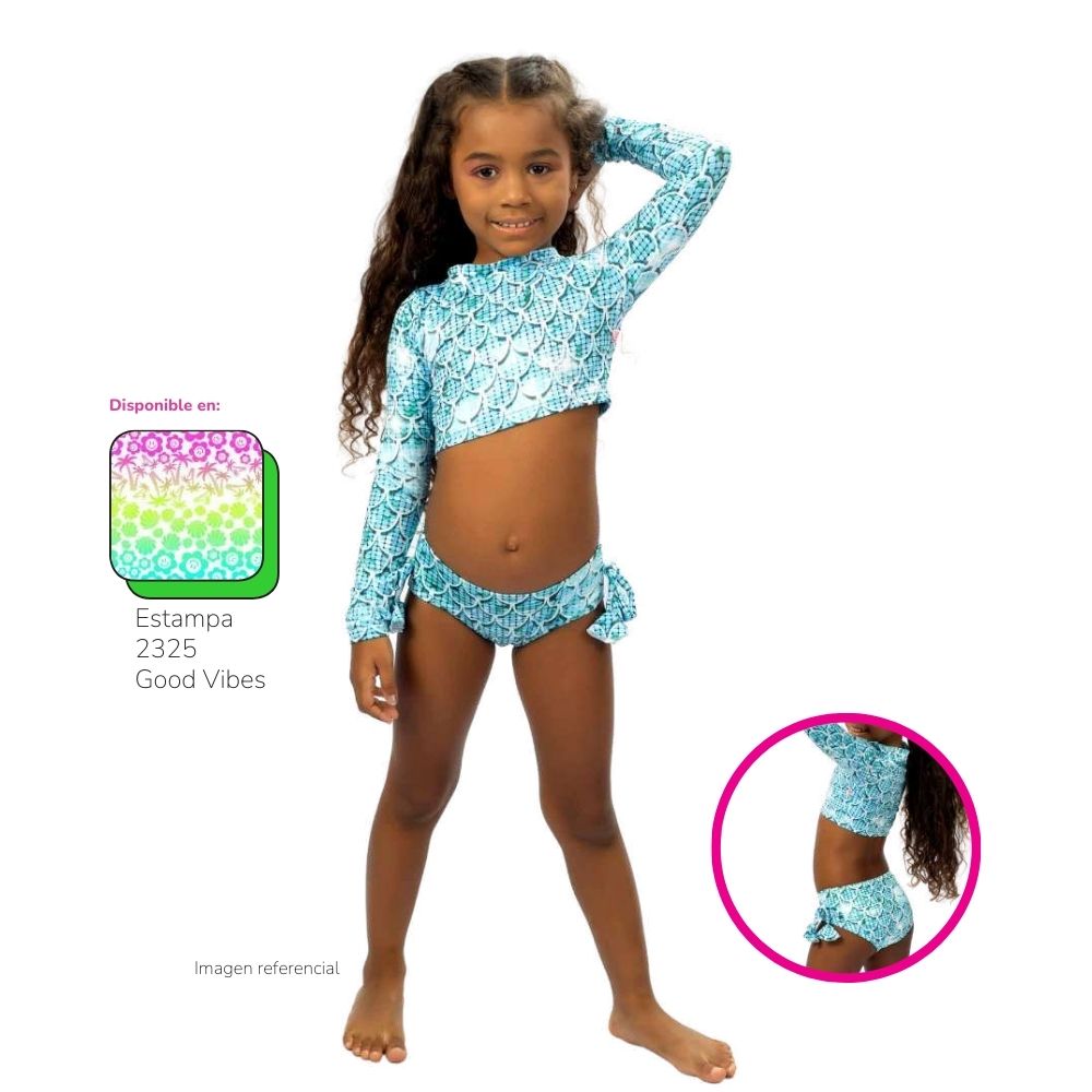 Conjunto juvenil Crop top Good Vibes